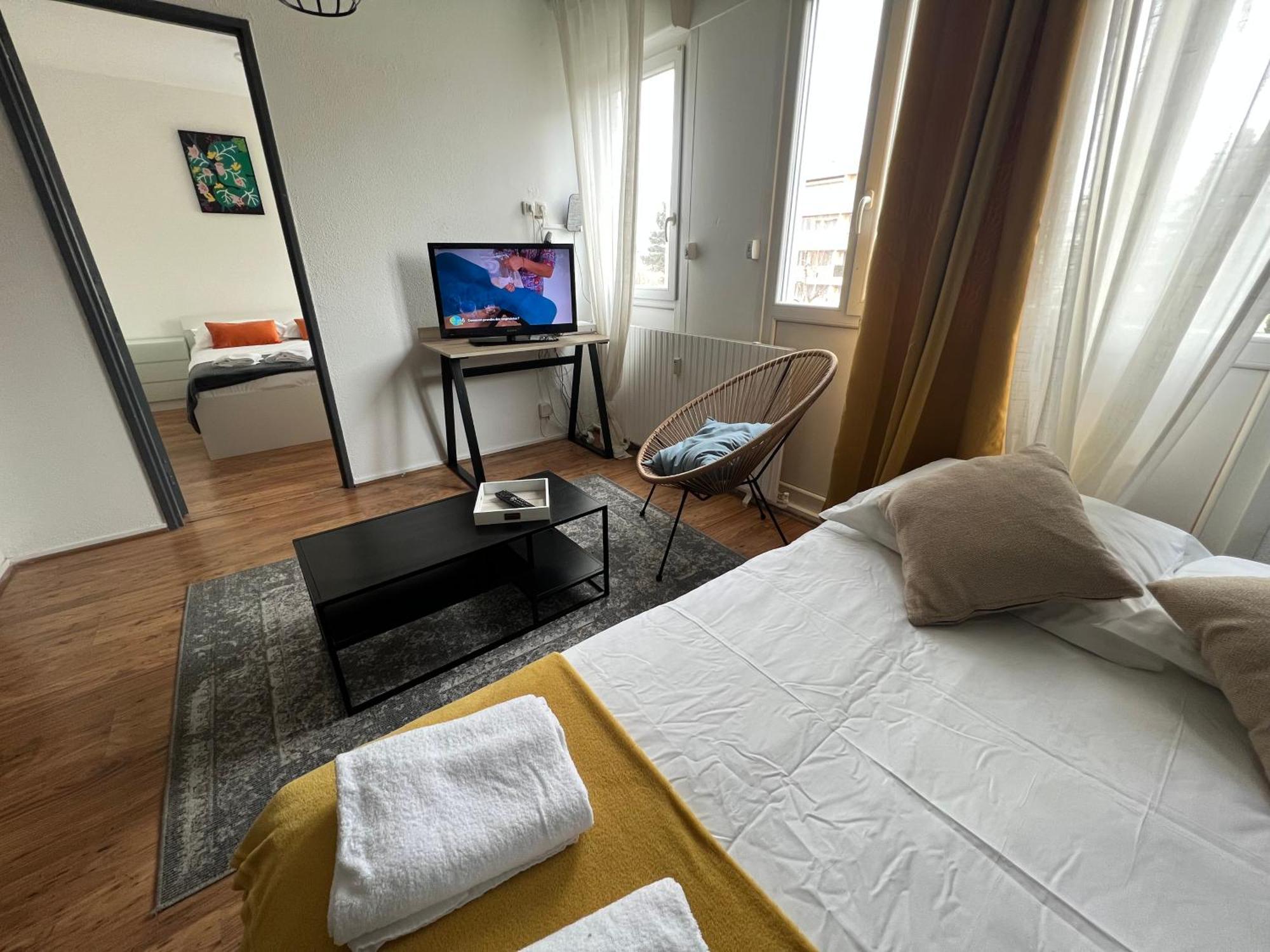 Mon Palmier Grand Appartement Parking Un-Sejour-A-Part Metz Dış mekan fotoğraf